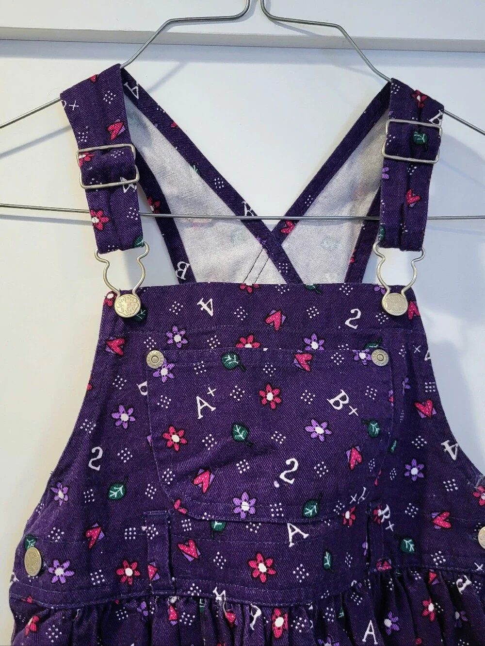 Vintage 1990s OshKosh B'gosh pinafore dress in girls size 6 ABC